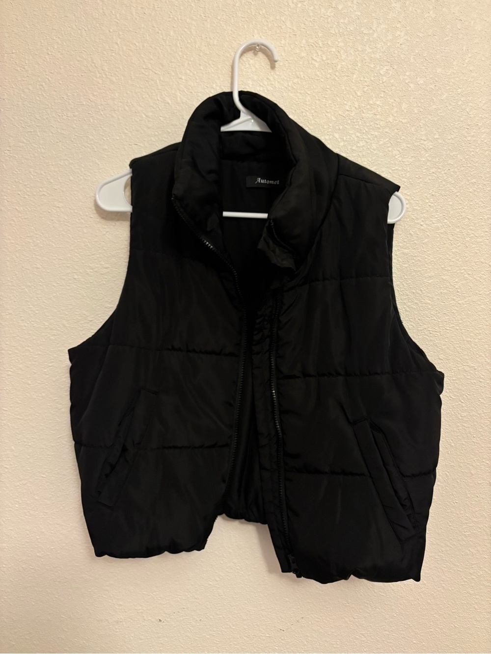Amazon Black Quilted Puffer Vest for Women